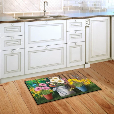 Spring Jubilee Floral Doormat Watering Can Indoor Outdoor 30" X 18" Briarwood Lane 5 Spring Jubilee Floral Doormat Watering Can Indoor Outdoor 30" X 18" Briarwood Lane - Image 3