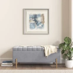 Ashlar Hand Painted Abstract Framed Glass And Matted Wall Art Blue - Madison Park -Decoration Series Shop GUEST 020bba55 66e9 435e 857d 0122f60c795c