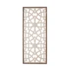 15.75" X 37.75" Damask Carved Wall Sign Panel Wood Cream/Brown -Decoration Series Shop GUEST 03598247 1b27 4f23 ab47 4b3e1e57e3a8