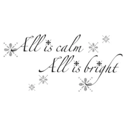 All Is Calm All Is Bright Glitter Quote Peel And Stick Wall Decal - RoomMates -Decoration Series Shop GUEST 05f104d3 1bb7 449a 8ba3 4b249f8a5ebf