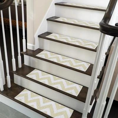 SussexHome Traverse Design Cotton Anti-Slip Stair Treads, 9” X 28“ 5 SussexHome Traverse Design Cotton Anti-Slip Stair Treads, 9” X 28“ - Image 3