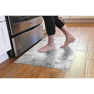 Marble FlorArt Marble Low Profile Machine Washable Kitchen White - Bungalow Flooring 3 Marble FlorArt Marble Low Profile Machine Washable Kitchen White - Bungalow Flooring