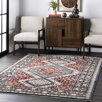 NuLOOM Mika Herati Fringe Area Rug 3 NuLOOM Mika Herati Fringe Area Rug