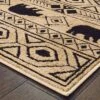 Weston Geometric Impressions Area Rug Ivory/Black - Captiv8e Designs