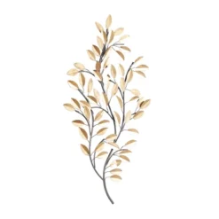 Metal Leaf Metallic Wall Decor With Stem - Olivia & May -Decoration Series Shop GUEST 0d1b10ce ed47 477b b3a2 de020d5b59a1