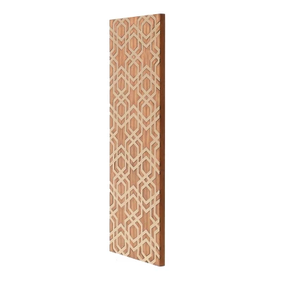 Harmony Mid-Century Wood With Metal Inlay Wall Decor Brass - StyleCraft 3 Harmony Mid-Century Wood With Metal Inlay Wall Decor Brass - StyleCraft