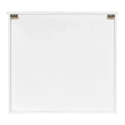 30" X 6.5" X 27.5" Hutchins Decorative Farmhouse Wood Wall Cabinet White/Gray - Kate & Laurel All Things Decor -Decoration Series Shop GUEST 0eb00357 7067 46af b324 a65f8496b59f