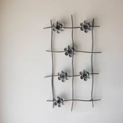 Flower Gray Metal Wall Art - Foreside Home & Garden -Decoration Series Shop GUEST 0ec374c0 05a3 4803 85be 0ec64197082e