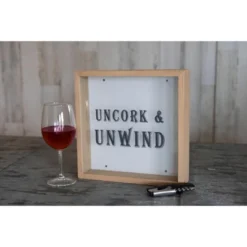 "Uncork & Unwind" Wooden Cork Holder Shadow Box - Foreside Home & Garden 13 "Uncork & Unwind" Wooden Cork Holder Shadow Box - Foreside Home & Garden -Decoration Series Shop GUEST 0eda6a5c 3ab3 45ee 9f75 cbaaf9b7f20b