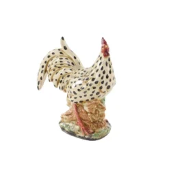 14" X 13" Farmhouse Ceramic Chicken Garden Sculpture Beige - Olivia & May -Decoration Series Shop GUEST 108ab26a 5298 4eb9 85ba 340ca9ba5683