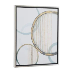 Canvas Abstract Circles Framed Wall Art With Silver Frame Multi Colored - Olivia & May -Decoration Series Shop GUEST 1144c44f a22d 4ba1 8b7b 2ffba6132b4b