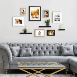 10pc Gallery Frame Box Set White/Black/Gold - Kate & Laurel All Things Decor -Decoration Series Shop GUEST 12b9ec1c f70a 4b10 bd65 5d2b7bf3c806