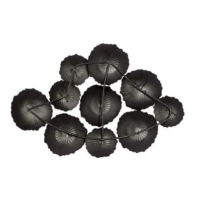 Metal Plate Wall Decor With Uneven Edges Black - CosmoLiving By Cosmopolitan 6 Metal Plate Wall Decor With Uneven Edges Black - CosmoLiving By Cosmopolitan - Image 4