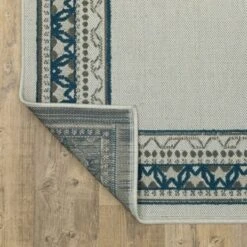 Trinity Classic Border Patio Area Rug Beige/Blue - Captiv8e Designs -Decoration Series Shop GUEST 13dc7fa9 bab9 4f9f a2d2 902a535f37d0
