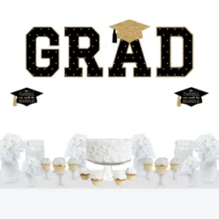 Big Dot Of Happiness Gold Graduation Party Decor - Vinyl Wall Decals - Grad 14 Big Dot Of Happiness Gold Graduation Party Decor - Vinyl Wall Decals - Grad -Decoration Series Shop GUEST 192575f8 11b4 4b62 9288 a9cbb9026b2a
