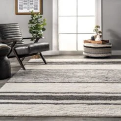 Lauren Liess X RugsUSA - Striped Wool Machine Washable Area Rug 19 Lauren Liess X RugsUSA - Striped Wool Machine Washable Area Rug -Decoration Series Shop GUEST 1a117208 d679 495a 9eaa 883445247edc