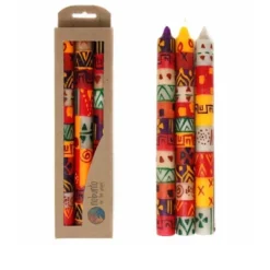 Global Crafts Unscented Hand-Painted Dinner Candles, Boxed Set Of 3 -Decoration Series Shop GUEST 1b34a51b dd88 473f 8461 7df39d5dd2f0