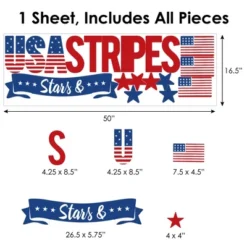 Big Dot Of Happiness Stars & Stripes - Peel And Stick Patriotic Party Decoration - Wall Decals Backdrop 11 Big Dot Of Happiness Stars & Stripes - Peel And Stick Patriotic Party Decoration - Wall Decals Backdrop -Decoration Series Shop GUEST 1c0a4d37 2648 4c5d 9ab3 692a94eaf043