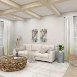 Coastal Wood Paddle Wall Decor With Arrow And Stripe Patterns - Olivia & May -Decoration Series Shop GUEST 1dad6fa0 1dbd 4a1d aee1 075e4d2bf2bb