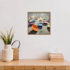 16" X 16" Downpour By Cynthia Decker Framed Canvas Wall Art - Amanti Art -Decoration Series Shop GUEST 1e20c8b8 fda8 48c3 af88 2f2dab34d82a