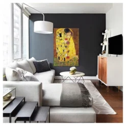 The Kiss By Gustav Klimt Canvas Print