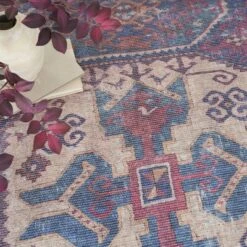 Nicole Curtis Machine Washable Bordered Southwestern Indoor Rug -Decoration Series Shop GUEST 1f792e2d 01a3 47c3 b626 1fbe915c0fbd