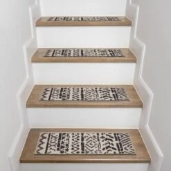 World Rug Gallery Bohemian Design Geometric Non-Slip Stair Treads -Decoration Series Shop GUEST 1f845e99 0e20 47c1 b988 9a5dc224d443
