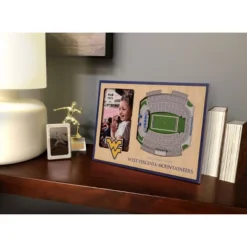 4" X 6" NCAA West Virginia Mountaineers 3D StadiumViews Picture Frame