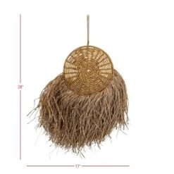 Round Hanging Accent Brown Seagrass, Rope & Jute By Foreside Home & Garden 11 Round Hanging Accent Brown Seagrass, Rope & Jute By Foreside Home & Garden -Decoration Series Shop GUEST 20f99372 da17 40a5 adf9 ea46c71fa3a4