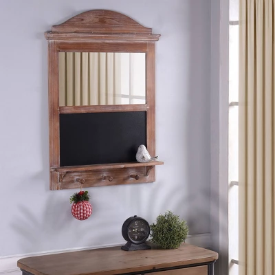 Multi-Functional Wall Memo Board Mirrored With Chalkboard Brown - StyleCraft 7 Multi-Functional Wall Memo Board Mirrored With Chalkboard Brown - StyleCraft - Image 5