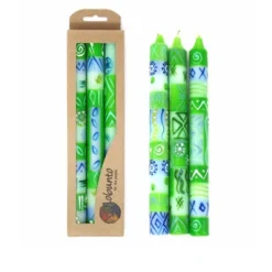 Global Crafts Unscented Hand-Painted Dinner Candles, Boxed Set Of 3 -Decoration Series Shop GUEST 225e3a5d 8cac 48a7 8d81 5af0f9f38529