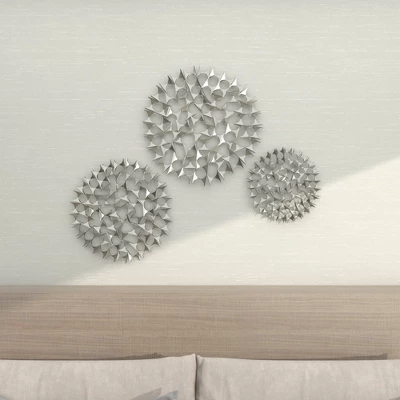 Set Of 3 Metal Starburst Wall Decors With Cutout Design - Olivia & May 20 Set Of 3 Metal Starburst Wall Decors With Cutout Design - Olivia & May - Image 18