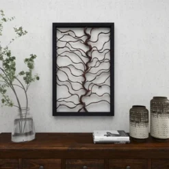 Wood Tree Branch Wall Decor With Black Frame Brown - Olivia & May 38 Wood Tree Branch Wall Decor With Black Frame Brown - Olivia & May -Decoration Series Shop GUEST 245ceb16 a508 4a13 ac81 280528d4ca16