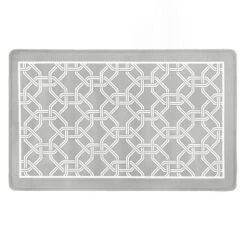 Kate Aurora Versailles Modern Geometric Chain Link Memory Foam Anti Fatigue & Skid Resistant Kitchen Mat - 18" X 30" -Decoration Series Shop GUEST 25446b9e 8c9e 4221 8997 b5bc826587b1