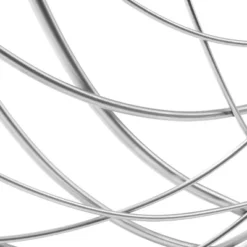 LuxenHome Silver Metal Abstract Swirl Round Wall Art Decor -Decoration Series Shop GUEST 25dd7434 fc55 4d08 aedf a17b3b63cc29