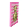 Raz Imports 18" Bubblegum Pink, Rose And Metallic Gold Pineapple Wood Wall Art -Decoration Series Shop GUEST 267322cc 851a 43b8 84e4 2e02d5459231