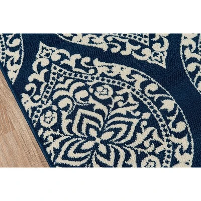 2'3"x4'6" Baja Bayou Accent Rug Navy - Momeni 4 2'3"x4'6" Baja Bayou Accent Rug Navy - Momeni - Image 2