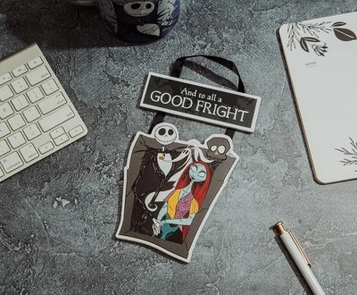 Silver Buffalo Disney Nightmare Before Christmas "Good Fright" 2-Piece Hanging Sign Wall Art 3 Silver Buffalo Disney Nightmare Before Christmas "Good Fright" 2-Piece Hanging Sign Wall Art
