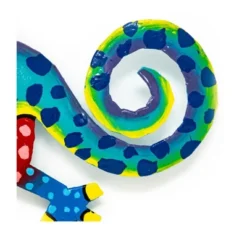 Global Crafts Eight Inch Painted Gecko Recycled Haitian Metal Wall Art -Decoration Series Shop GUEST 29b012f9 48e1 4b8b 88fd 0c7bac7ef418