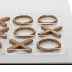 12" Modern Acrylic And Iron Tic Tac Toe Set - Olivia & May -Decoration Series Shop GUEST 2a413e42 276b 426b 9c42 3e222c653bda