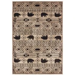 Weston Geometric Impressions Area Rug Ivory/Black - Captiv8e Designs -Decoration Series Shop GUEST 2da1c6b7 c259 4e95 90a8 8b5b56d3a8a1