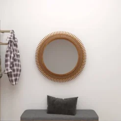 Rattan Starburst Weaved Frame Wall Mirror Brown - Olivia & May -Decoration Series Shop GUEST 2e588874 ba1b 4abe 88da 53e79188bdfe