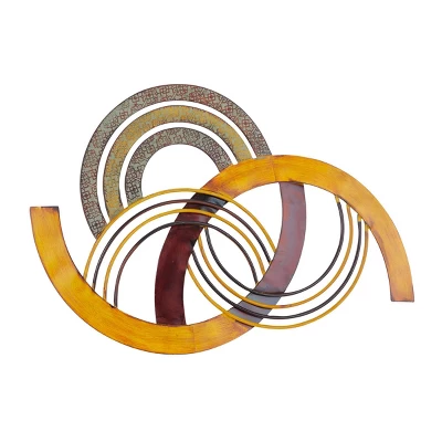 Modern Metal Abstract Wall Decor - Olivia & May 4 Modern Metal Abstract Wall Decor - Olivia & May - Image 2
