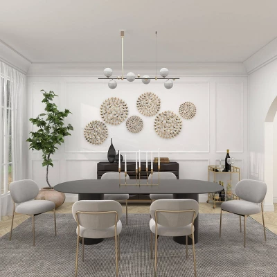 Set Of 3 Metal Starburst Wall Decors With Cutout Design - Olivia & May 18 Set Of 3 Metal Starburst Wall Decors With Cutout Design - Olivia & May - Image 16