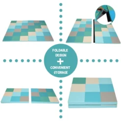 Costway 58'' Toddler Foam Play Mat Baby Folding Activity Floor Mat Home Daycare School -Decoration Series Shop GUEST 33111ab0 1ba6 4954 a0fb e1f587693260