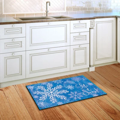 Briarwood Lane Glistening Snowflakes Winter Doormat Let It Snow Indoor Outdoor 30" X 18" 5 Briarwood Lane Glistening Snowflakes Winter Doormat Let It Snow Indoor Outdoor 30" X 18" - Image 3
