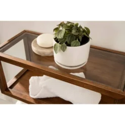 18" X 8" Wessler Decorative Wood Box Shelf Rustic Brown - Kate & Laurel All Things Decor -Decoration Series Shop GUEST 34c8dad0 ece1 491e b800 2ccee8fa8668