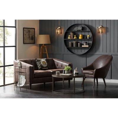 Round Metal Shelf (41") - Storied Home 3 Round Metal Shelf (41") - Storied Home