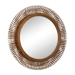 Rattan Starburst Weaved Frame Wall Mirror Brown - Olivia & May -Decoration Series Shop GUEST 360a7e76 5b79 4c0f 8655 2b3457c81f05