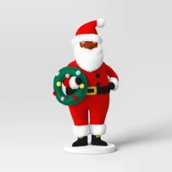 22" Fabric Santa Sculpture Holding Wreath - Wondershop™ Red/White -Decoration Series Shop GUEST 37597653 35cb 4d75 aed0 b085fa7c2499